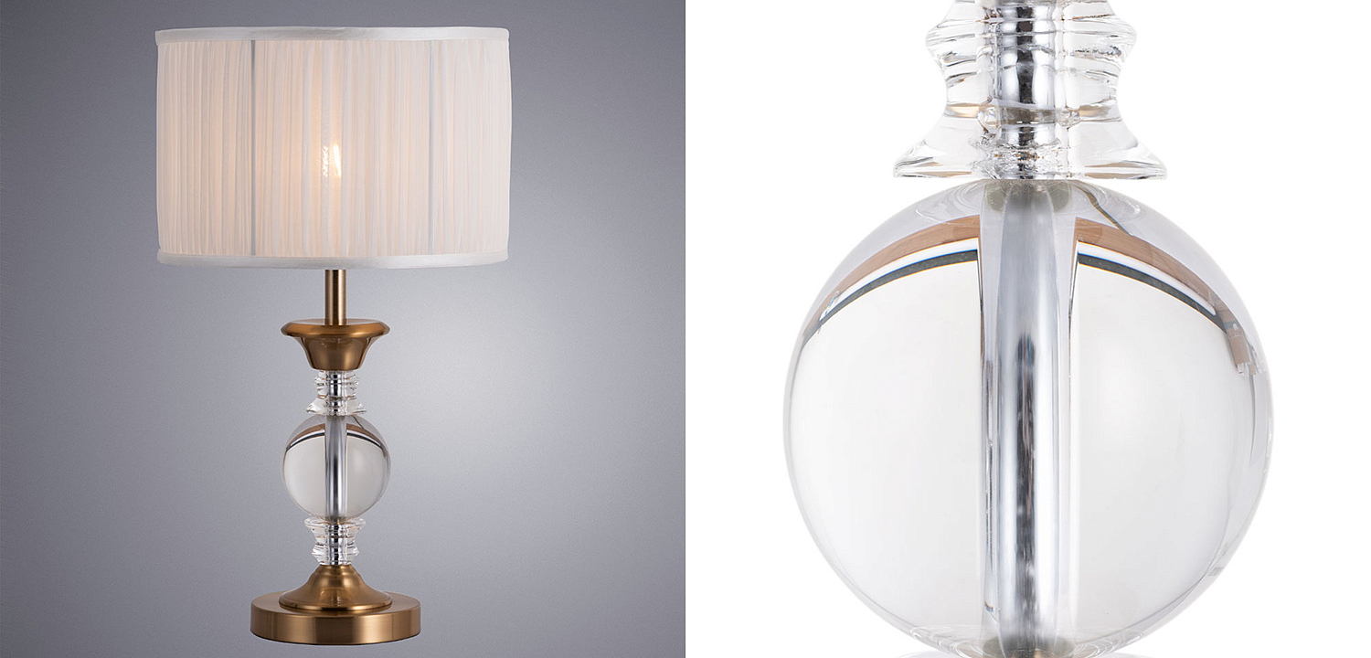 Настольная лампа Fluid glass lamp Настольная лампа Fluid glass lamp - Loft-Concept в Перми