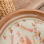 Стул из массива бука светло-зеленый с растительным орнаментом Raffael Angel Green Chair варинант исполнения - 3 | Loft Concept в Перми