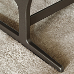 Дизайнерское кресло без подлокотников кожаное на металлическом каркасе PAULA Armchair варинант исполнения - 3 | Loft Concept в Перми