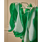 Люстра из стеклянных зеленых лепестков Petalled Illuminator варинант исполнения - 8 | Loft Concept в Перми