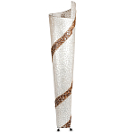 Торшер из перламутра на металлическом каркасе Indonesian Spiral 2 варинант исполнения - 3 | Loft Concept в Перми