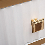 Консоль с ящиком белая с золотом Textured White Console with Gold варинант исполнения - 4 | Loft Concept в Перми