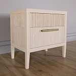 Прикроватная Тумбочка Primo с двумя ящиками Светлый дуб варинант исполнения - 2 | Loft Concept в Перми