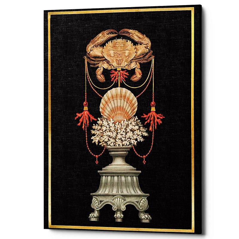 Постер Sea Vase Poster 5 Черный Бежевый Постер Sea Vase Poster 5 Черный Бежевый в Перми | Loft Concept