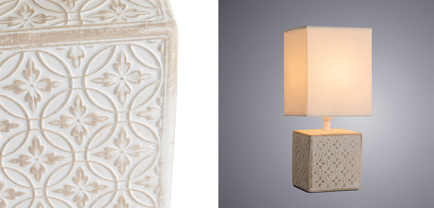 Настольная лампа Дизайнерская Lazio Ivory Table Lamp Настольная лампа Дизайнерская Lazio Ivory Table Lamp - Loft-Concept в Перми