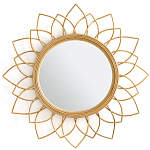 Зеркало из ротанга в форме цветка WICKER MIRROR 90 варинант исполнения - 1 | Loft Concept в Перми
