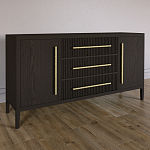 Буфет Primo с тремя ящиками и двумя фасадами Темный орех варинант исполнения - 2 | Loft Concept в Перми