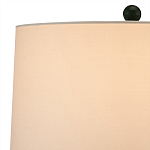 Настольная лампа зеленая с тканевым абажуром Splashes of Green Moss варинант исполнения - 3 | Loft Concept в Перми