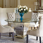 Стол обеденный круглый на зеркальном основании Spectacular Table варинант исполнения - 2 | Loft Concept в Перми