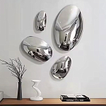 Абстрактная скульптура на стену в виде капли воды Water Outline варинант исполнения - 7 | Loft Concept в Перми