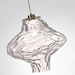 Подвесной светильник с плафоном из фактурного прозрачного стекла Light Ensemble варинант исполнения - 9 | Loft Concept в Перми