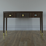 Дизайнерский Письменный стол Elsa Dreams Walnut с тремя ящиками варинант исполнения - 1 | Loft Concept в Перми