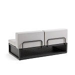 Садовый диван на каркасе из алюминия Petro варинант исполнения - 2 | Loft Concept в Перми