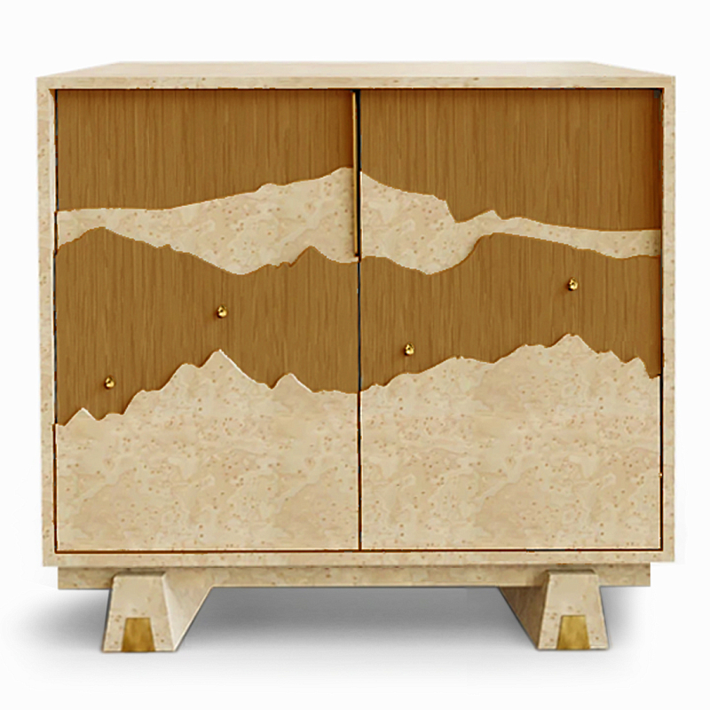 Буфет Okinawa Ginger Бежевый Горчичный Золотой в Перми | Loft Concept 