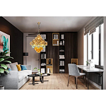 Люстра с каскадом из разноцветных круглых подвесов Key Lustar варинант исполнения - 1 | Loft Concept в Перми