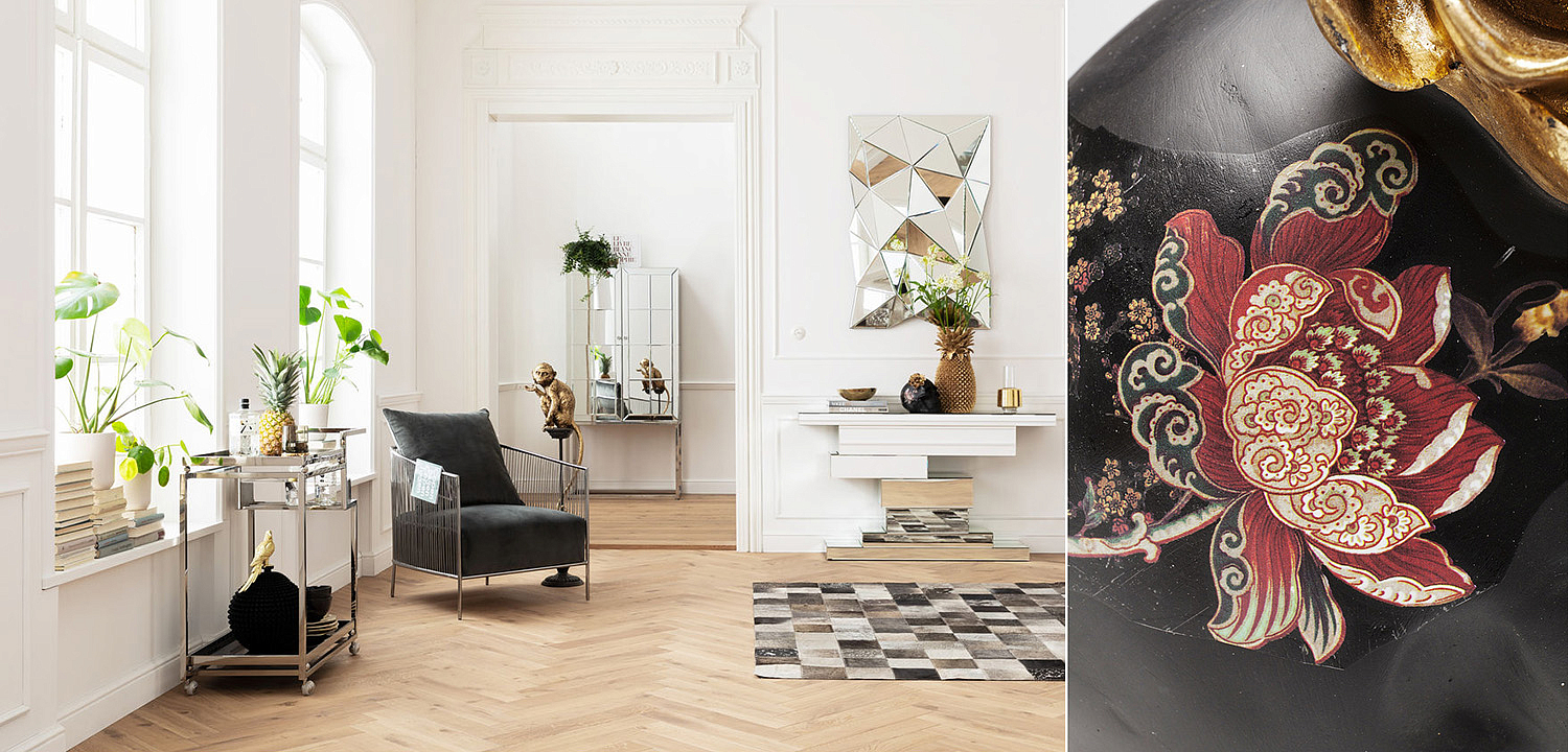Статуэтка Skull with flowers Статуэтка Skull with flowers - Loft-Concept в Перми