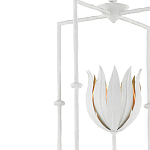 Подвесной светильник белый c абажуром в виде цветка тюльпана White Tulips варинант исполнения - 1 | Loft Concept в Перми