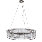 Подвесная люстра в форме круга Light Source Antique Nickel варинант исполнения - 1 | Loft Concept в Перми