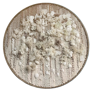 Круглый Вязанный Гобелен Абстракция Breath of Mist Wall Hanging