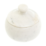 Сахарница из натурального камня Мрамор Белый Stone Sugar Bowls варинант исполнения - 2 | Loft Concept в Перми