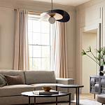 Люстра круглая с 2-мя металлическими абажурами Andromeda варинант исполнения - 6 | Loft Concept в Перми