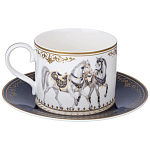 Чайный сервиз из фарфора с изображением лошадей на 6 персон 14 предметов Porcelain Horse Set варинант исполнения - 3 | Loft Concept в Перми