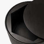 Черный приставной стол с местом для хранения Smart Textured Table варинант исполнения - 2 | Loft Concept в Перми