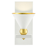 Бра с бело-золотыми плафоном в форме конуса Light Source варинант исполнения - 2 | Loft Concept в Перми
