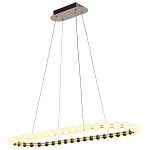 Люстра подвесная светодиодная с круглыми плафонами белого цвета PEARLS Suspension 100  варинант исполнения - 4 | Loft Concept в Перми