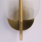 Бра с изогнутым рельефным плафоном Textured Glass варинант исполнения - 5 | Loft Concept в Перми