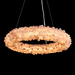 Люстра кольцевая с частичками натурального горного хрусталя Crystal Shimmer варинант исполнения - 2 | Loft Concept в Перми
