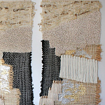 Триптих Геометрический гобелен бежевый Figurative Beige Wall Hangings варинант исполнения - 2 | Loft Concept в Перми