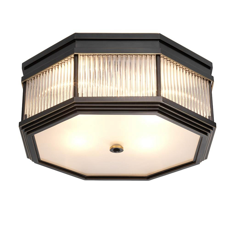 Потолочный светильник Ceiling Lamp Bagatelle Bronze Темная бронза Прозрачное Стекло Потолочный светильник Ceiling Lamp Bagatelle Bronze Темная бронза Прозрачное Стекло в Перми | Loft Concept