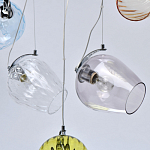 Люстра линейная с 5-ю разноцветными стеклянными плафонами Kaleido варинант исполнения - 12 | Loft Concept в Перми