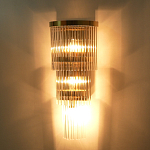 Бра с золотистым основанием и прозрачными трубками Nembus варинант исполнения - 6 | Loft Concept в Перми