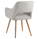 Стул в рогожке серого цвета NEASAN STOOL варинант исполнения - 4 | Loft Concept в Перми