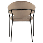 Коричневый стул с обивкой из искусственной замши Alexis варинант исполнения - 4 | Loft Concept в Перми