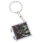 Зеркало брелок складное двухстороннее из натурального камня Серафинит Stone Mirrors варинант исполнения - 5 | Loft Concept в Перми