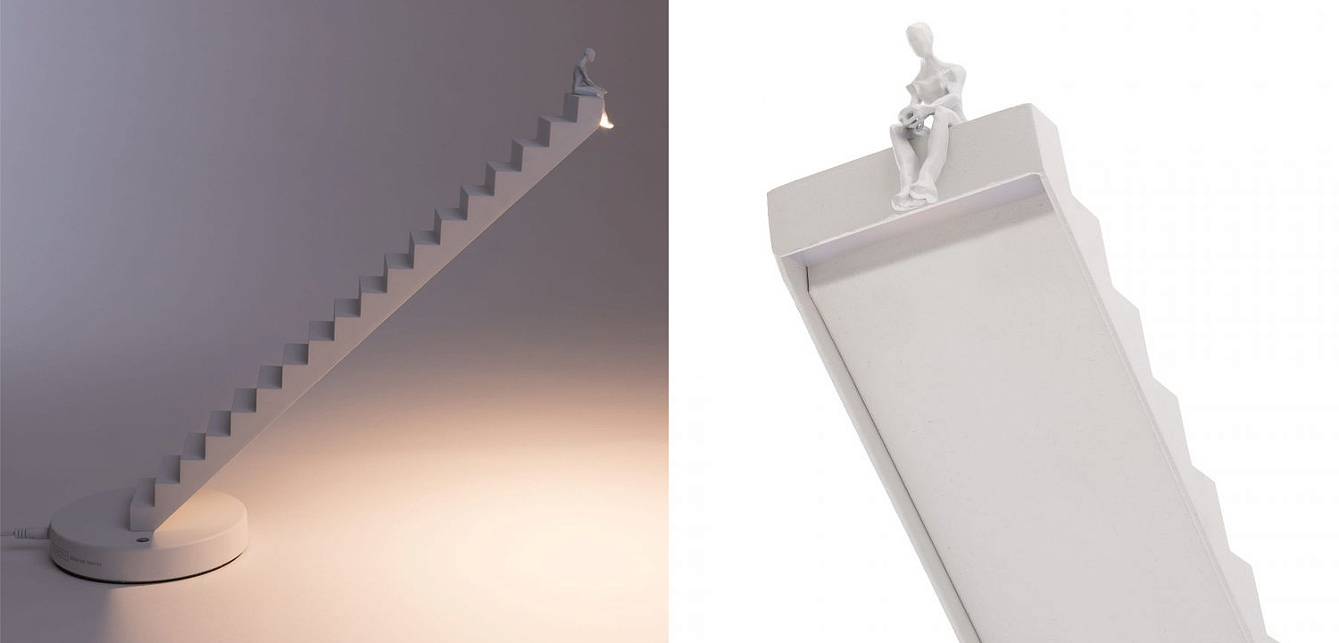 Настольная лампа Seletti Verso Lamp White Настольная лампа Seletti Verso Lamp White - Loft-Concept в Перми