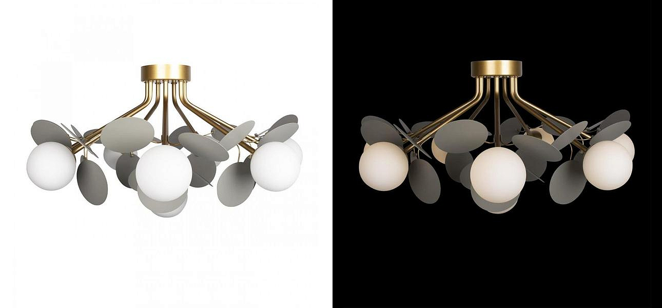 Потолочный светильник MATISSE Chandelier Aster Gray Потолочный светильник MATISSE Chandelier Aster Gray - Loft-Concept в Перми