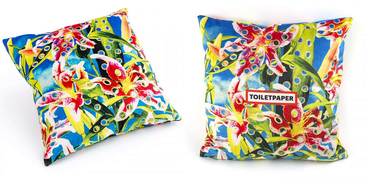 Подушка Seletti Cushion Flower with holes Подушка Seletti Cushion Flower with holes - Loft-Concept в Перми