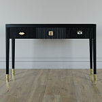 Дизайнерский Письменный стол Elsa Dreams Black с тремя ящиками варинант исполнения - 1 | Loft Concept в Перми