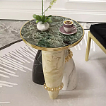 Дизайнерский журнальный стол круглый на 3-х фигурных ножках Cuzadit варинант исполнения - 1 | Loft Concept в Перми