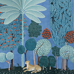 Мебельная ткань Oasis Blue Велюр  варинант исполнения - 1 | Loft Concept в Перми