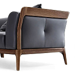 Кресло большое c каркасом из массива дерева Walnut Armchair варинант исполнения - 1 | Loft Concept в Перми