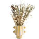 Ваза из фаянса Brighter than the Stars жёлтая полоска варинант исполнения - 3 | Loft Concept в Перми