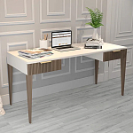 Рабочий стол с прямоугольной белой столешницей и 2-мя ящиками Harper Line варинант исполнения - 2 | Loft Concept в Перми