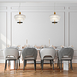 Подвесной светильник многослойный из рифленого прозрачного стекла Academy of Light варинант исполнения - 7 | Loft Concept в Перми