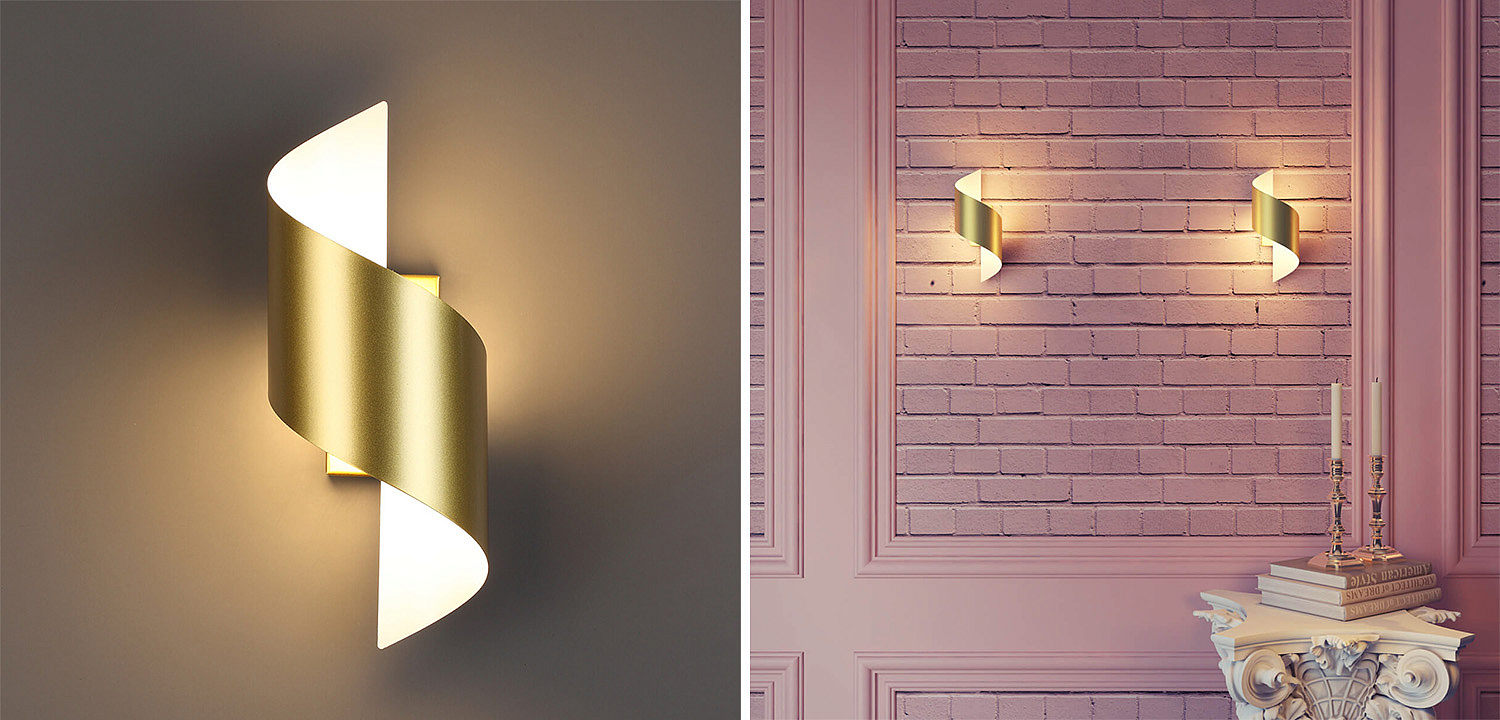 Бра Gold Locken Wall Lamp Бра Gold Locken Wall Lamp - Loft-Concept в Перми