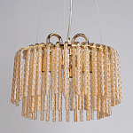 Люстра с подвесными рифлеными стеклянными трубками Nembus варинант исполнения - 4 | Loft Concept в Перми